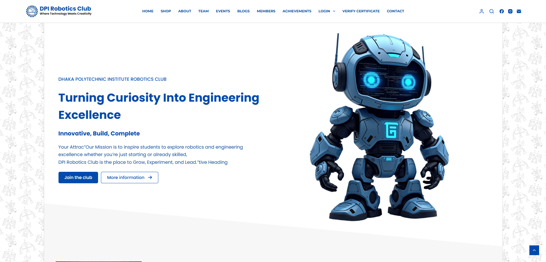 DPI Robotics Club Official Website